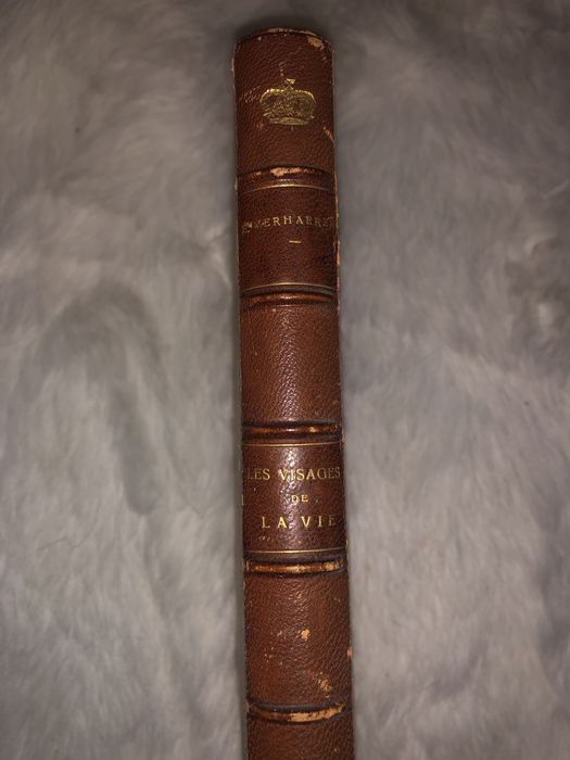 Les visages de la viePoemes Emile Verhaeren carte veche rara franceza