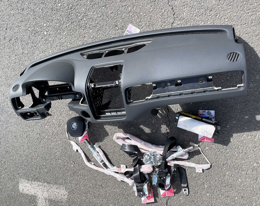 set centuri siguranta VW Touareg 7p presafe / kit airbag / plansa bord