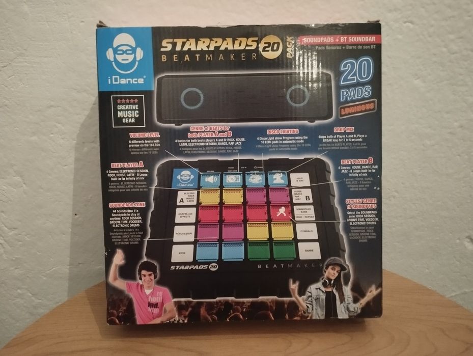Детски Dj бийтмейкър с тонколона i dance starpads beatmaker
