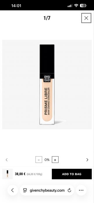 Givenchy Prisme Libre Skin-caring concealer N80
