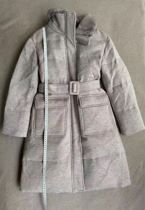 Палто с косъм от норка Loro Piana