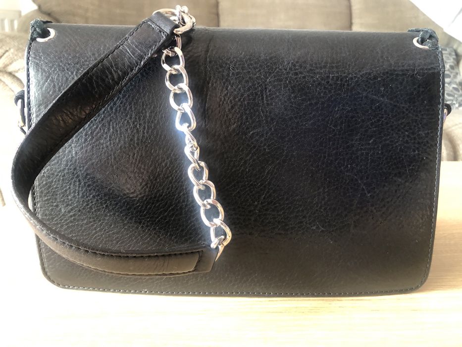 Poseta Massimo Dutti piele naturala si piele intoarsa