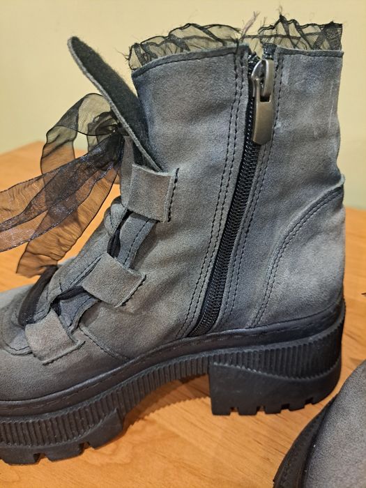 Дамски боти от естествена кожа