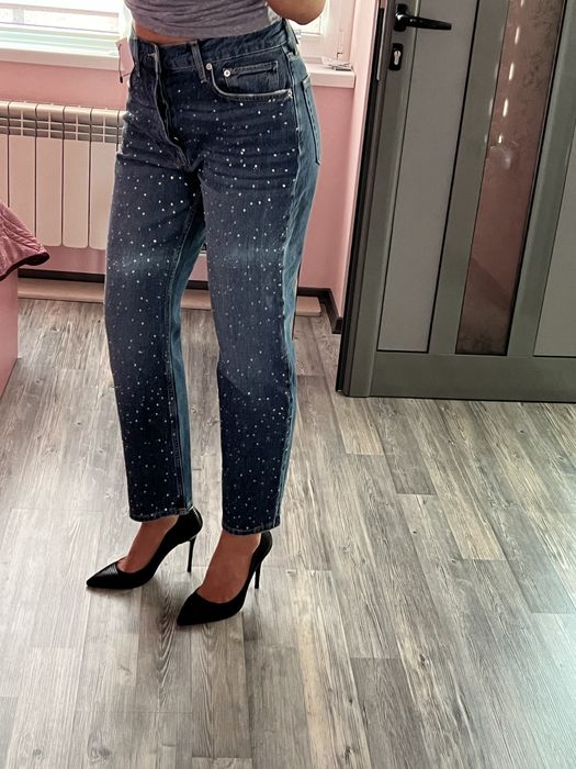 Дънки Zara с камъчета