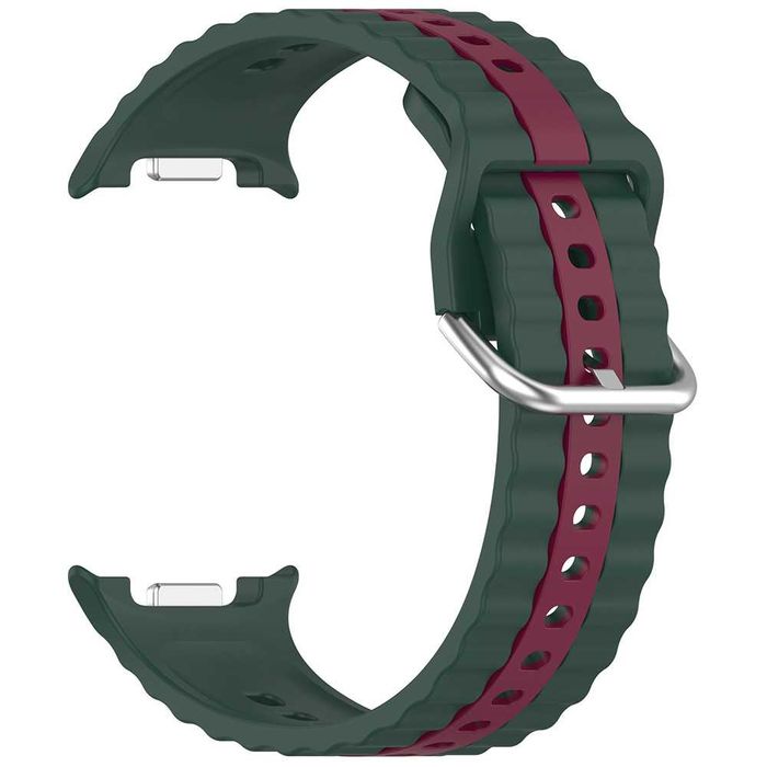 Силиконова каишка Two Tone за Samsung Galaxy Watch 8, Watch 8 Classic, Galaxy Watch 9