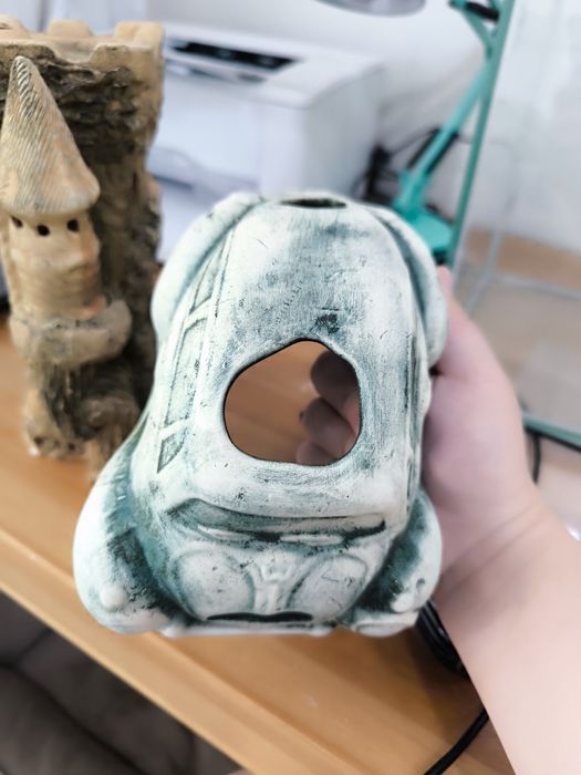 Декорация для аквариума машина