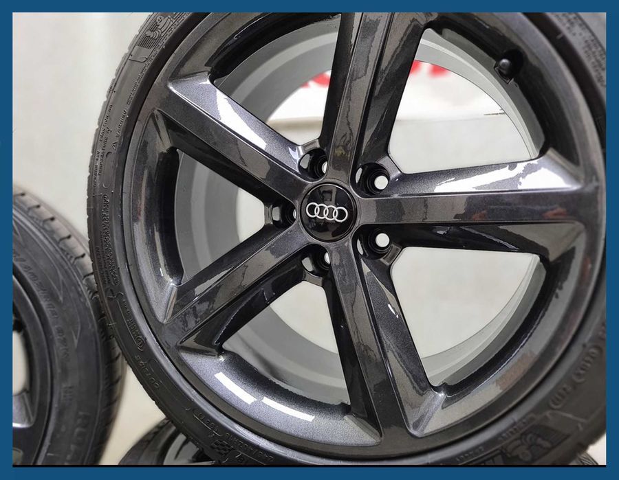 Set 4 capace negre 60mm 4B0601170 jante aliaj Audi