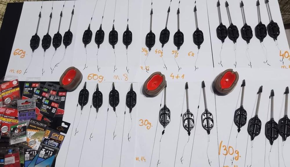 Vand set 9+1 monturi method feeder