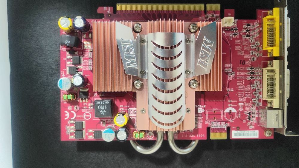 Placă grafică MSI GeFORCE 7600 GT 256MB PCI-E silențioasă, dual DVI S-