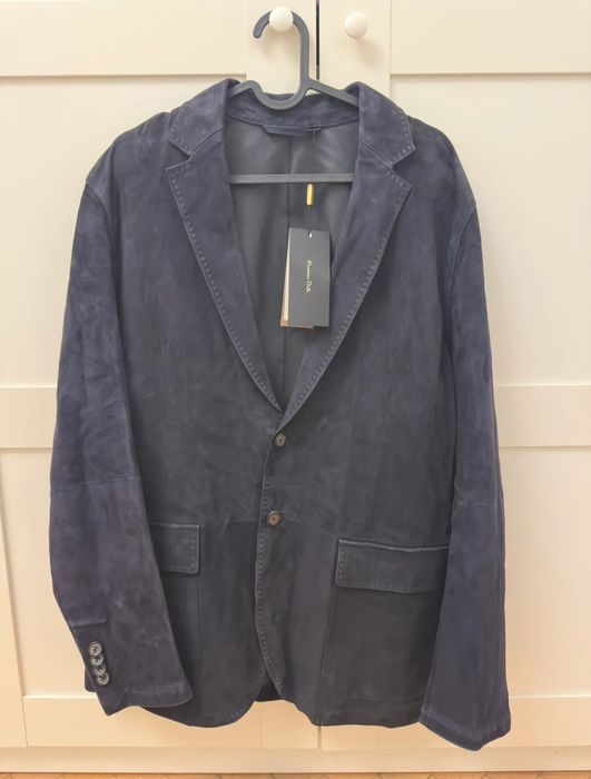 Sacou Barbati Massimo Dutti din piele naturala intoarsa Suede M 38
Sac