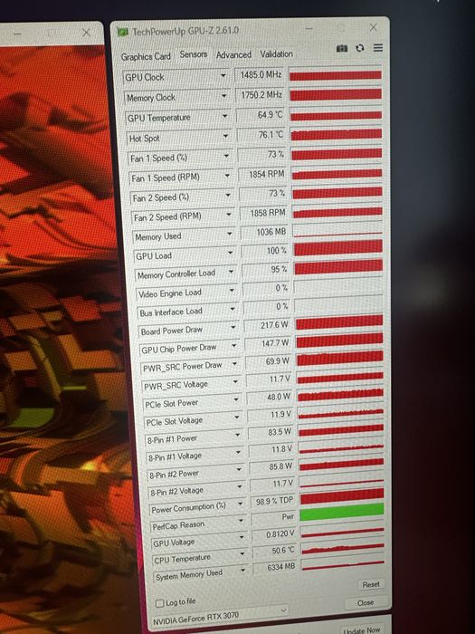 Продам видеокарту RTX 3070