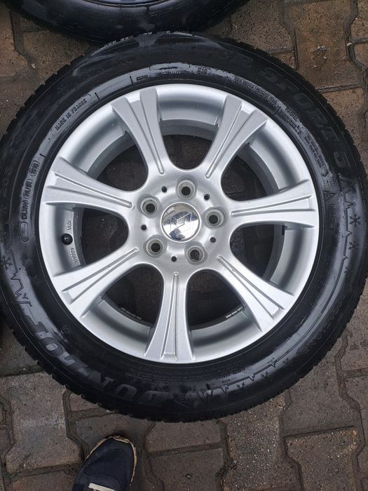 Set Roti ,Jante Aliaj 5x114.,3 16"Originale Renault cu.Anvelope Iarna Dunlop 205/60 R 16  Dot 2020