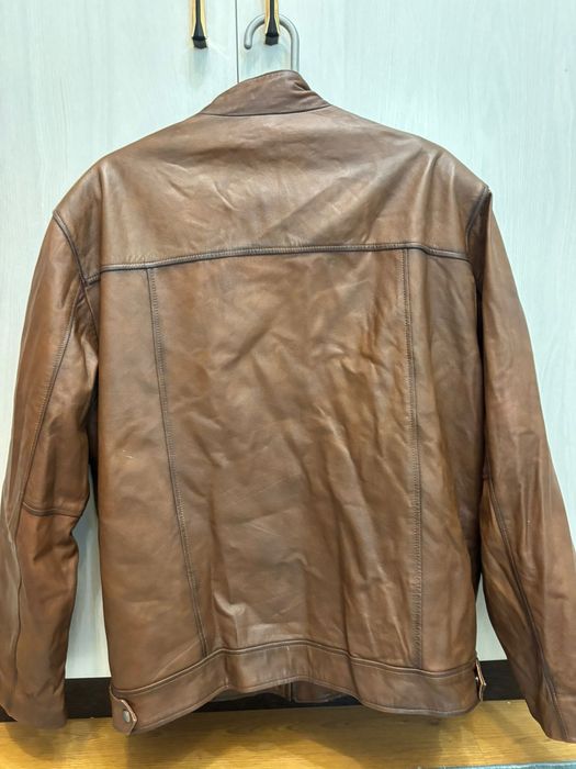 Коричневая Кожаная куртка