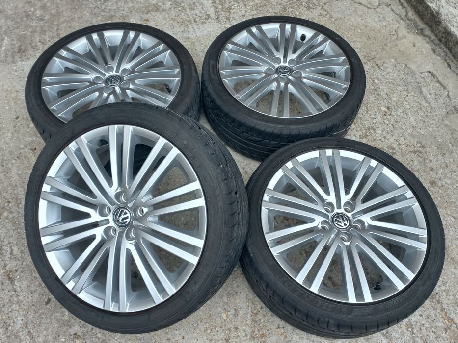 17.5x100 Vw Montani Оригинални Seat Škoda Audi 7j et46 Гуми 215 40 17