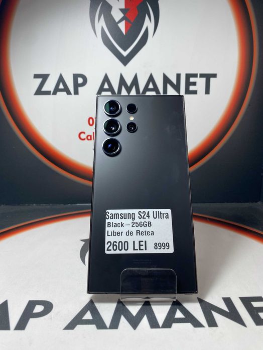 Zap Amanet Vitan - Samsung S24 Ultra - Black - 256Gb