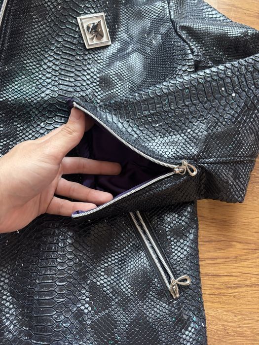 Alexander Spade Limited Edition Python Leather рядко кожено яке