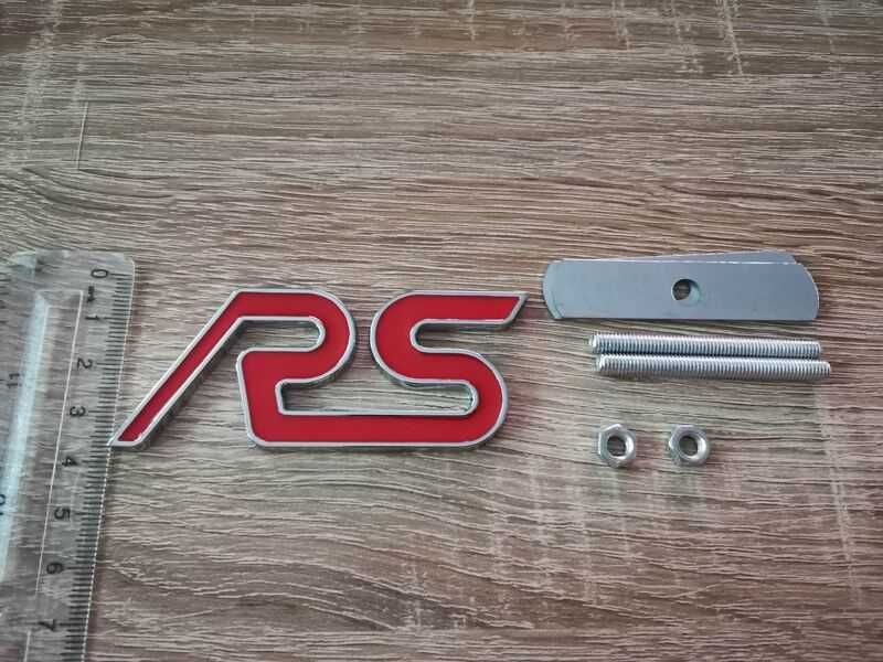 червена емблема за решетка Ford RS