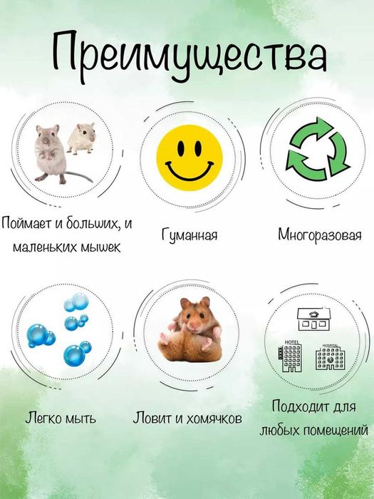 Мышеловка  Комплект 2 шт или 1 шт (Sichqon)