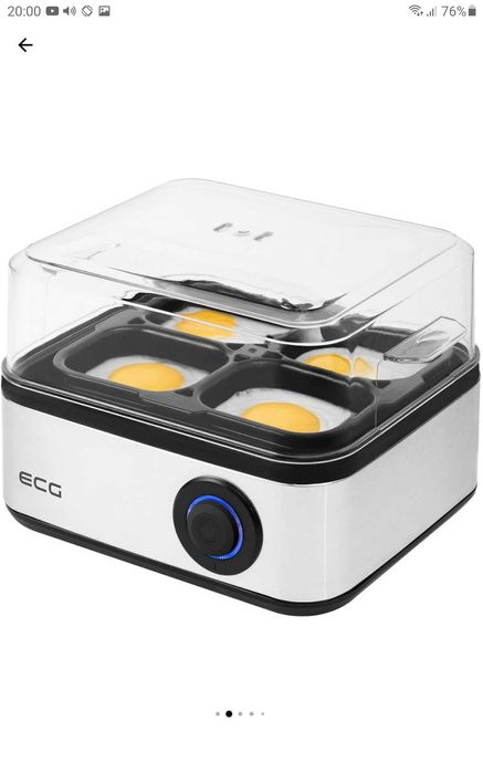 Aparat de fiert si prajit oua,500 W, 8 oua fierte, 4 oua prajite, nou