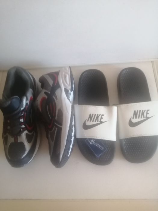 Общо цена чехли, Nike,+маратонки.