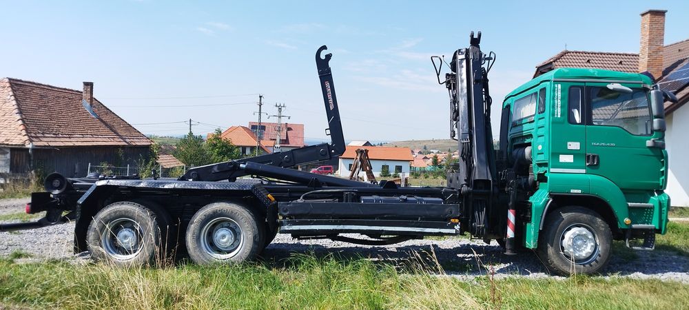 MAN cu abroll, macara, camion, schimb