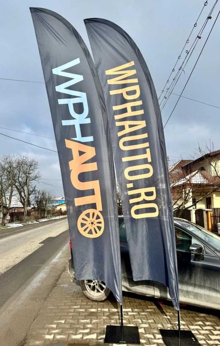 Steaguri Personalizate pentru Orice Afacere - Lacrima/Pana sau Rectangulare