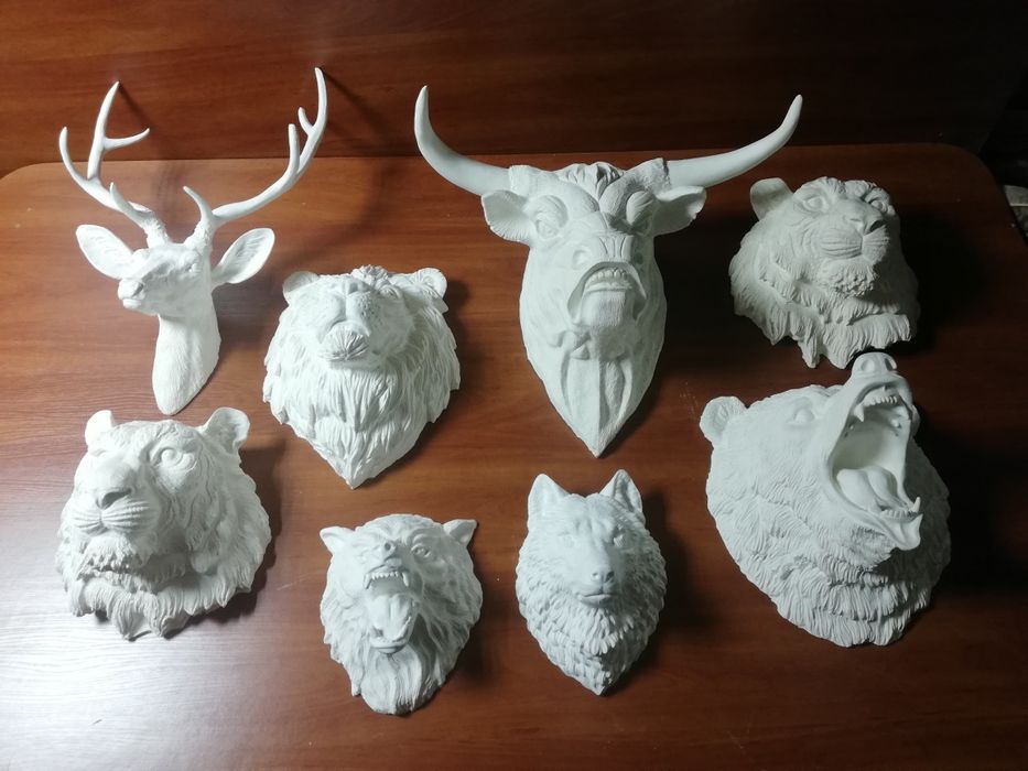 Головы животных декор на стену.