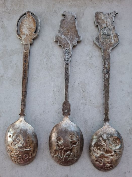 Холандски посребрени стари лъжички