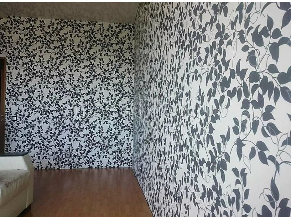 Наклейка обоев любых видов