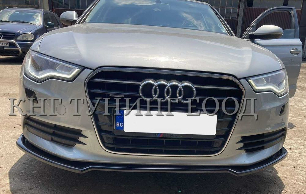 Преден лип спойлер за ауди а6 ц7 / audi a6 c7 lip spoiler
