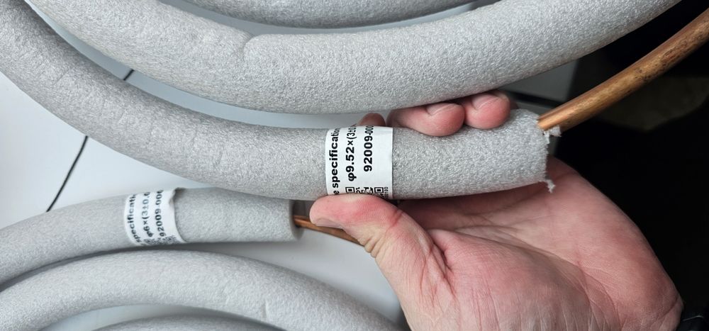 Инсталляция медные трубки для сплит системы