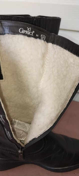 Женские кожаные сапоги