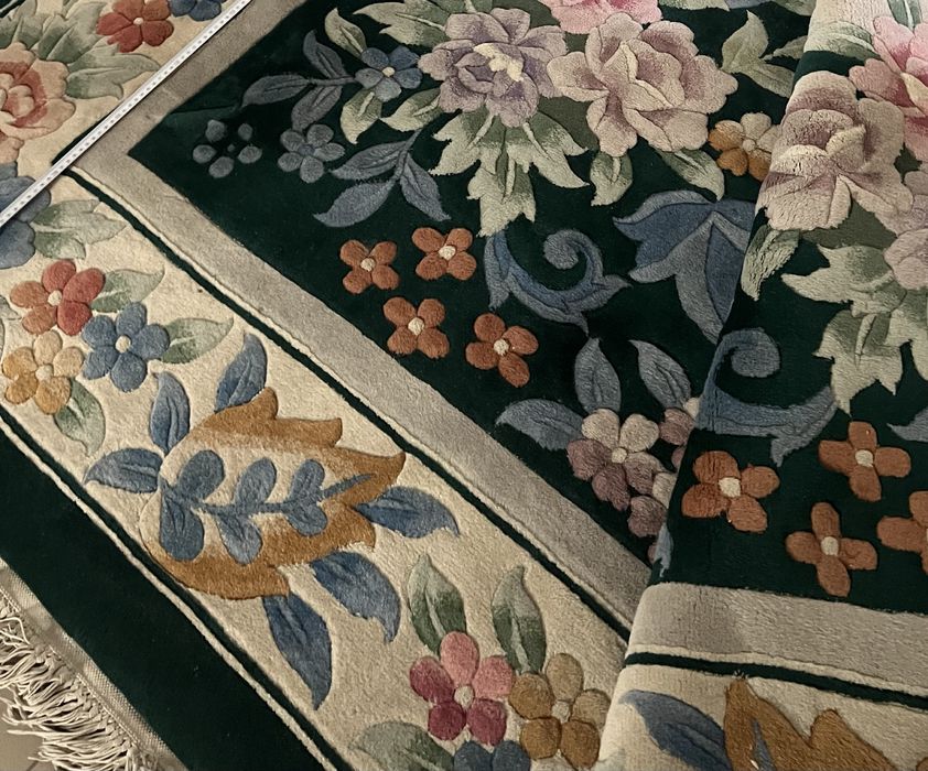 Ковер шерстяной натуральный, посуда