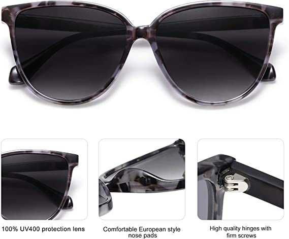 Ochelari de soare SOJOS SJ2096 vintage Lentile UV400 Gri