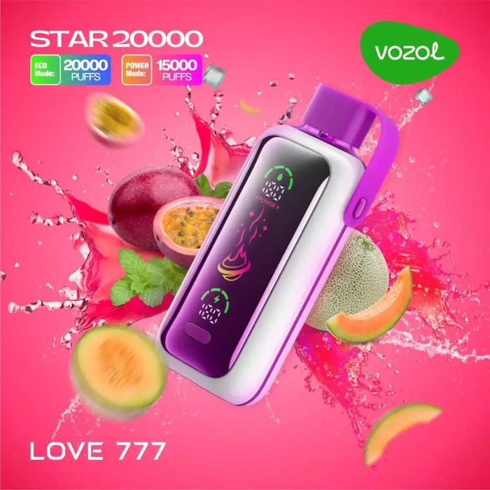 Vapy vozol star 20.000 puffs intens