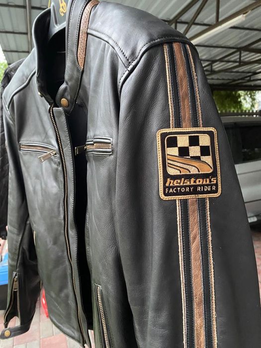 Куртка кожанная мото