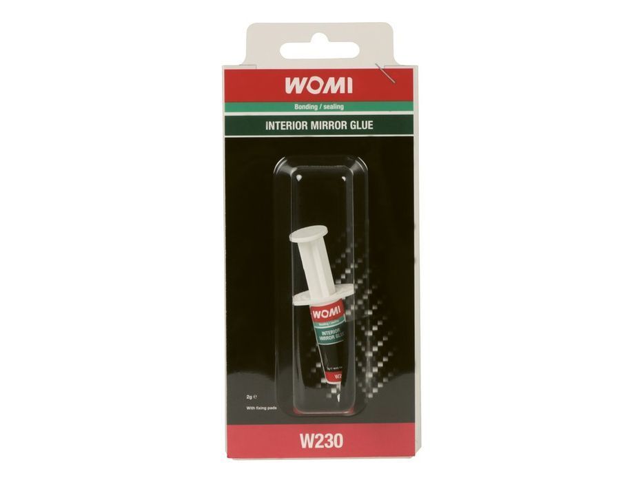 Adeziv pentru lipit oglinda retrovizoare interioara Womi W230, alb, 2 g, pentru baza metalica pe parbriz