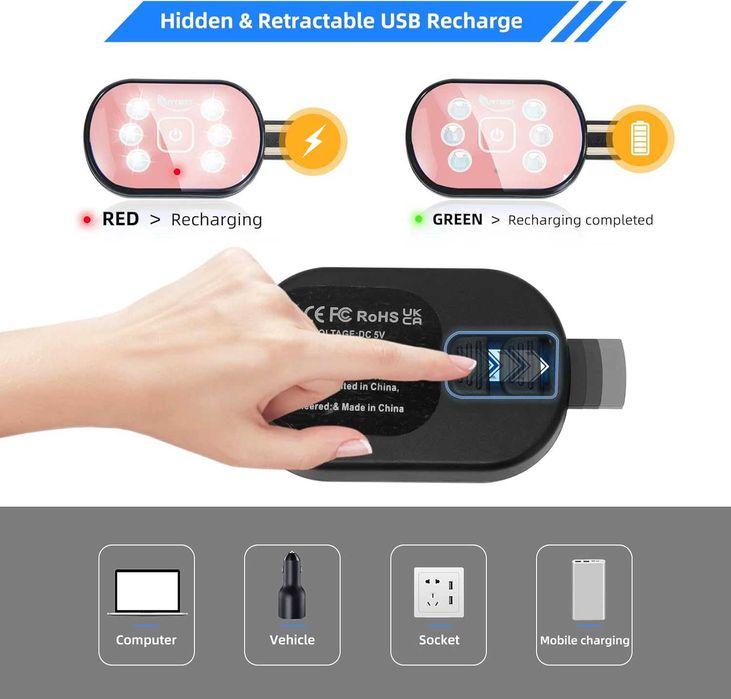 IVYWNT LED Лента за челник с 1 светлина