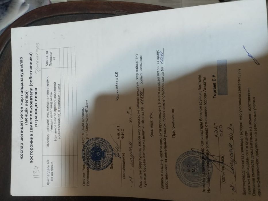 Продам участок в Районе Бокейханова Райымбека