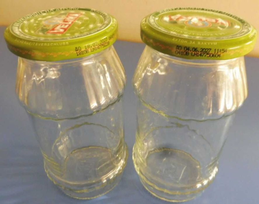 Буркани + винтови капачки комплект 720 мл, 540 мл, 360 мл.