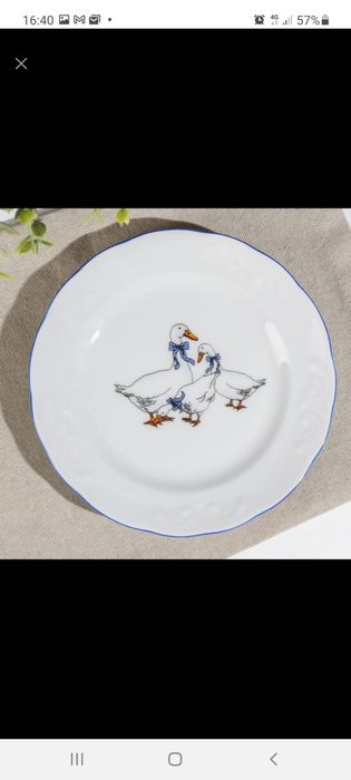 Фарфор РОССИЯ рисунок гуси