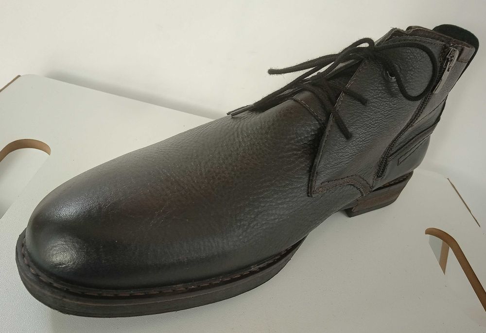 Ghete ankle plain toe premium Cat Italy 45 piele naturala