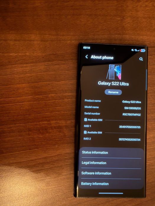 VÂNDUT S22 ultra 5g 512gb 12gb ram