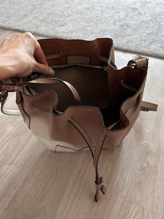 Geanta- sac piele bej noua