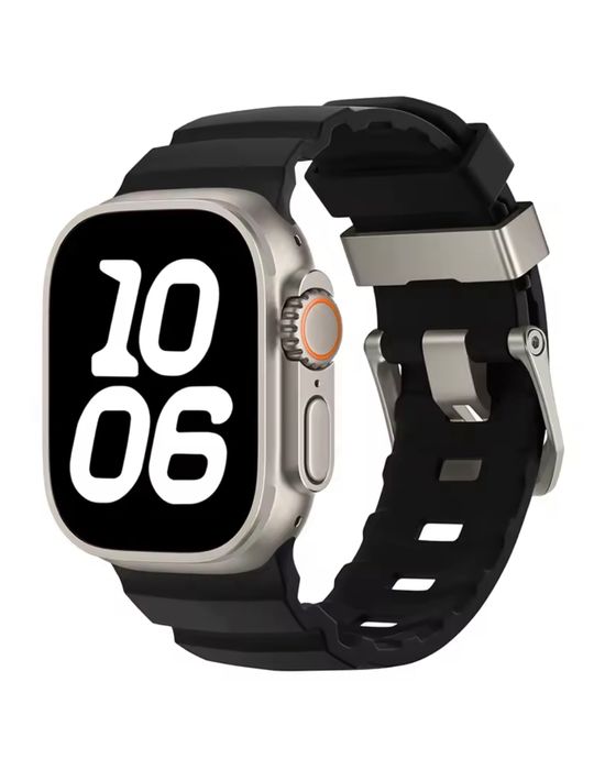 Curea Soft TPU Bucla Titan Compatibila Ceas Apple Iphone Husa Folie