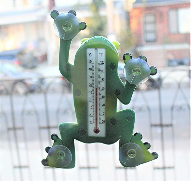 Broscuta meteo cu ventuze pentru geam rezistent la intemperii 24x18 cm