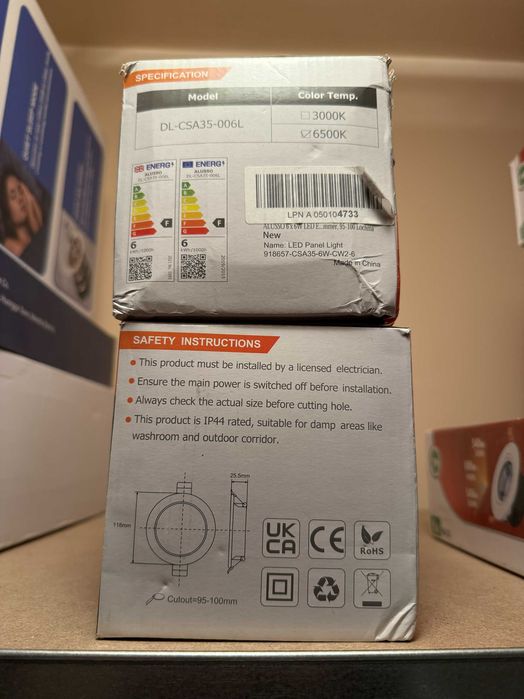 Bec Spot LED Alusso Faslim ECO 6W IP44 95-100mm DL-CSA35-006L 6 bucati