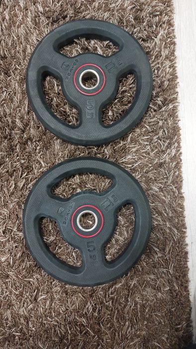 Set 2 discuri DOMYOS de 5 kg – 10 kg în total