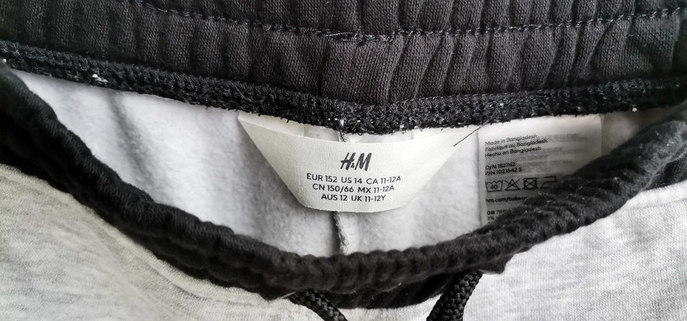 Bermude pantaloni scurti H&M Sweatshorts băieți măr 152 11–12 ani