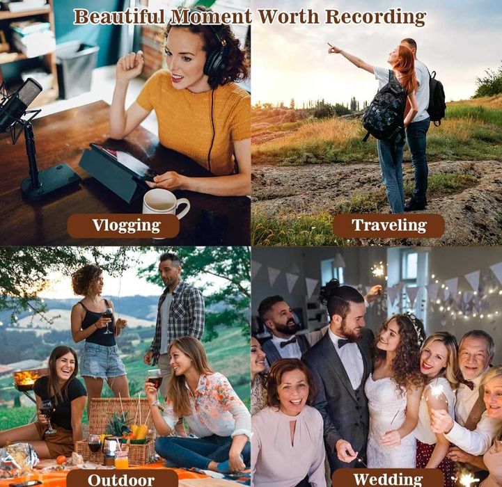 4K цифрова камера lovepo 48MP WiFi Vlogging камера за фотография